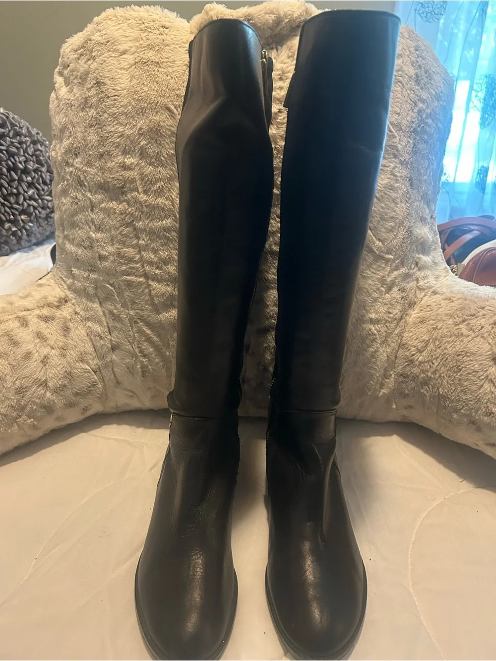 Michael Kors Black Over-the-Knee Leather Boots